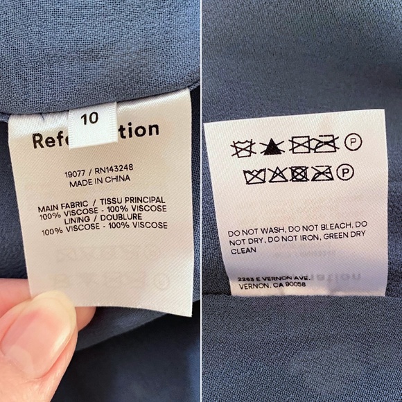 NEW Reformation Juliette Dress Avery 10 - Picture 12 of 17